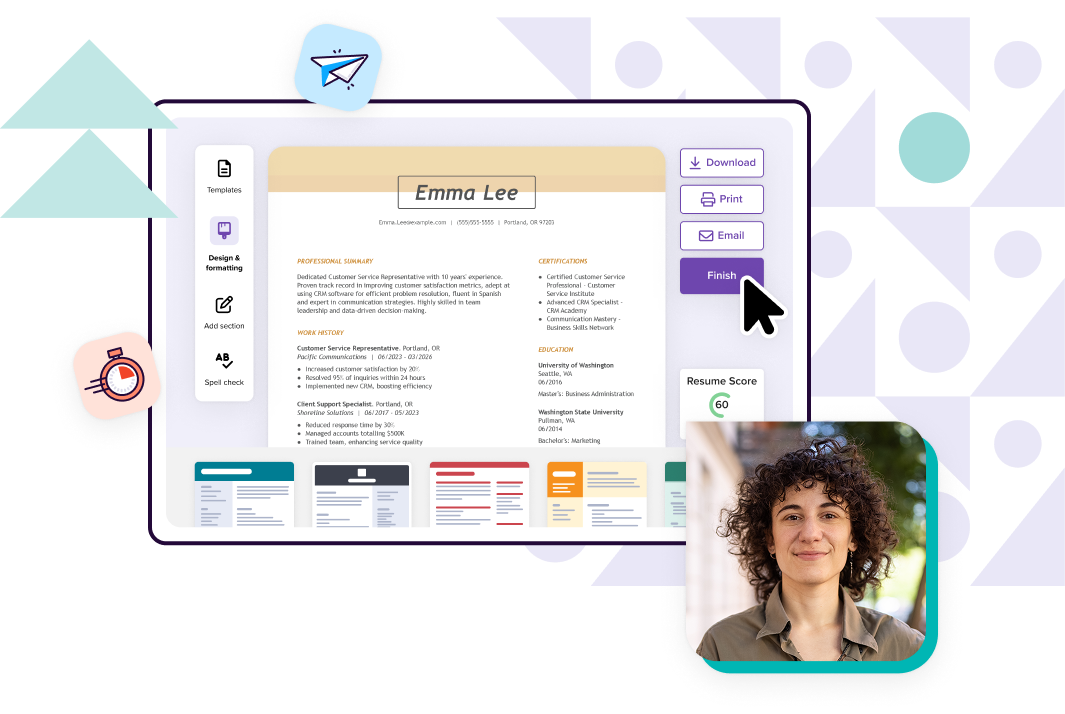 Monster Free Resume Builder hero 2